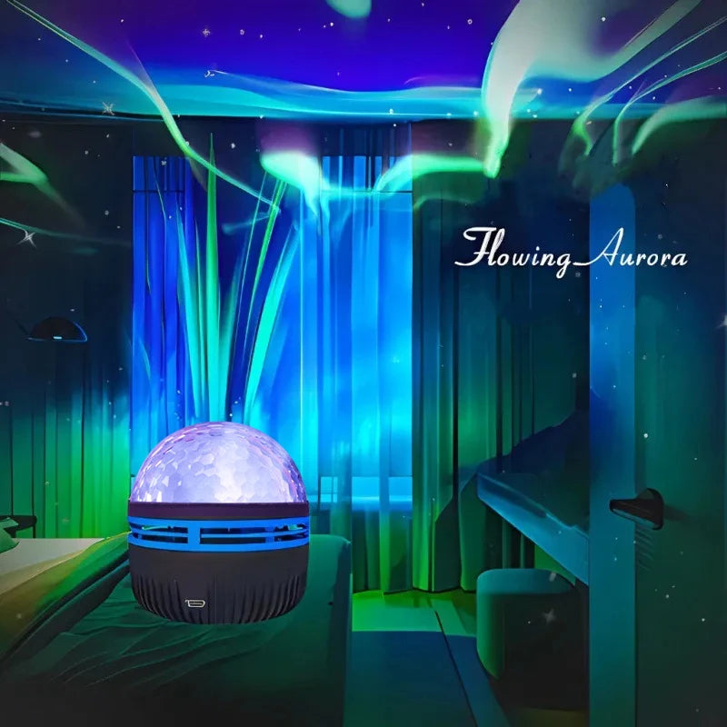 NEW Starry Projector Light with 7 Color Patterns & Remote Control, Polar Projector Night Light for Bedroom Atmosphere
